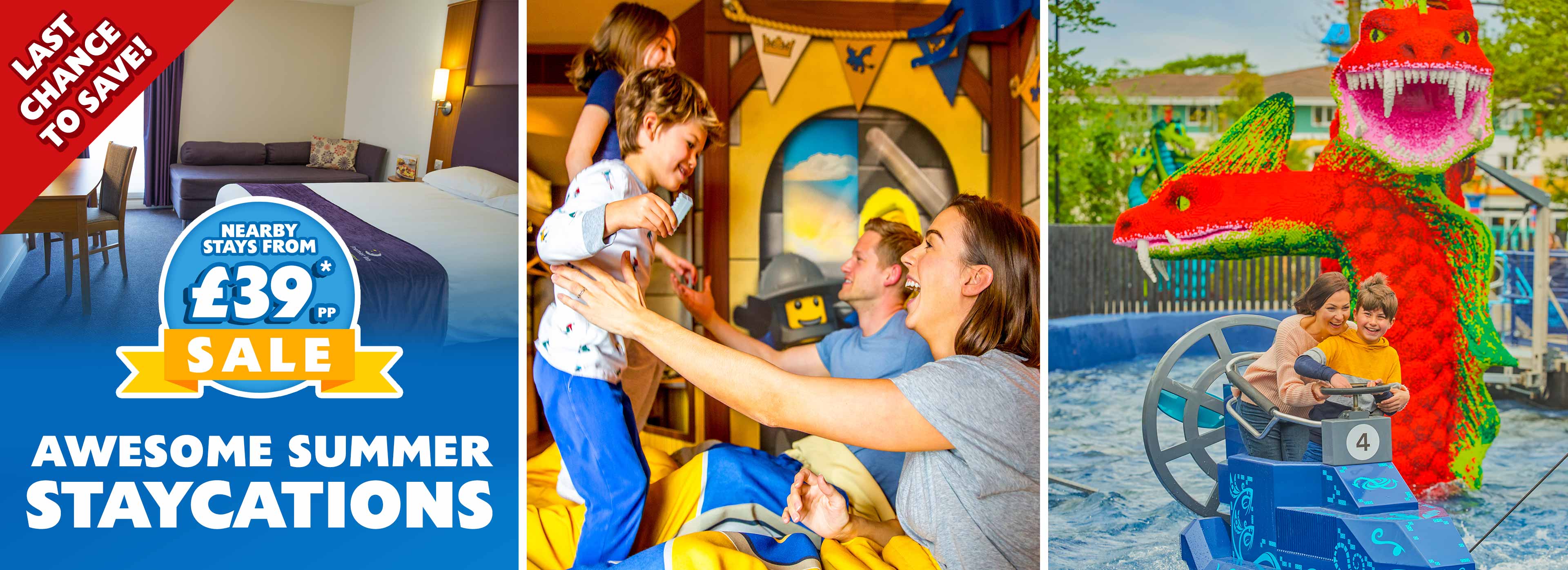 Summer Staycation Sale on stays at nearby hotels with LEGOLAND Windsor Resort Holidays